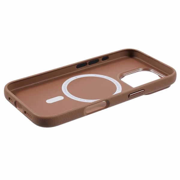 X-LEVEL Skal för iPhone 16 Pro Max Kompatibelt med MagSafe PU Läder Halkfritt Baksidesskydd