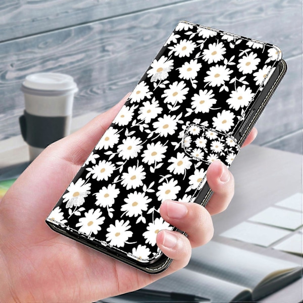 För iPhone 15 Pro Fodral 3D Mönstertryck Läder Plånboksfodral Multicolor Style M
