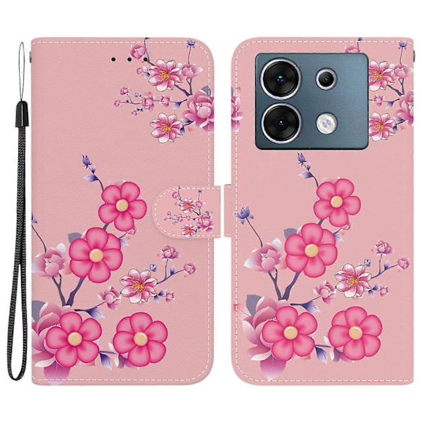 Læderetui med mønstertryk til Infinix Zero 30 5G Multicolor Sakura