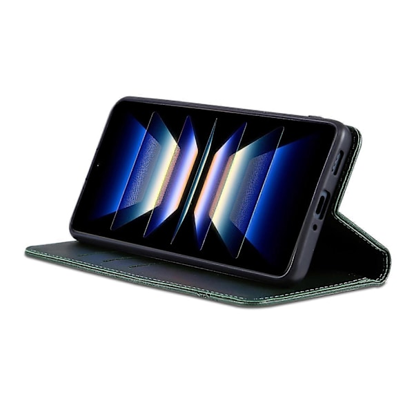 AZNS Xiaomi Redmi K70 Ultra -kotelo, lehmännahkajäljitelmä PU-nahkainen lompakkokotelo- Multicolor Green