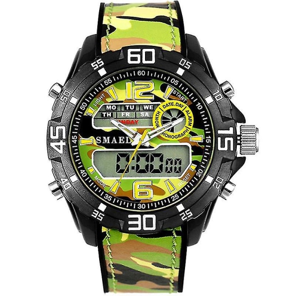 Smael 1077 Dual Display Digital Watch Herr Luminous Alarm Sport Watch