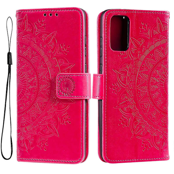 För Samsung Galaxy A33 5G Präglat Mandala Blomma PU Läder Telefonfodral Plånbok Ställ Design Flip