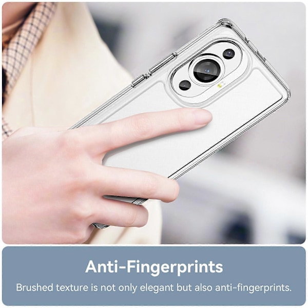 For Huawei nova 11 Pro/nova 11 Ultra Transparent Telefondeksel TPU+Akryl Smartphone Cover Multicolor Style F