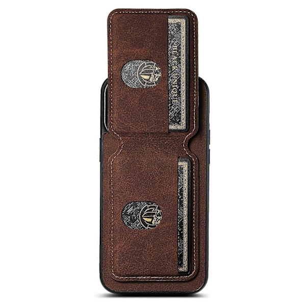 SUTENI H02 til iPhone 12 6,1 tommer/12 Pro 6,1 tommer Cover Vertikal Flip PU Læder Etui Multicolor Style C