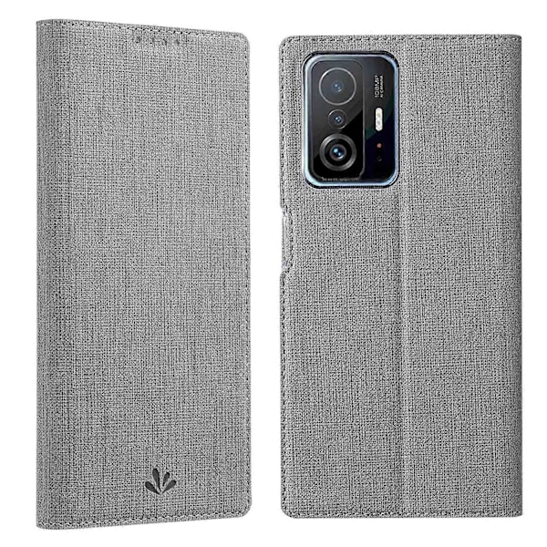 VILI DMX-serien Automatiskt Stängande PU Läder Magnetiskt Ställ Design Telefonskal med Korthållare