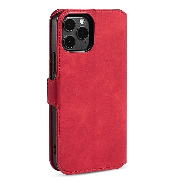 Retro Læder Telefoncover med Pung Stand Design og Praktisk Rem til iPhone 13 Multicolor Style B