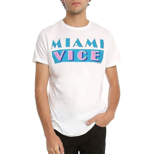 Miami Vice Klassisk Logo T-shirt White M