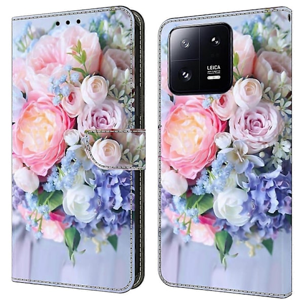 Plånboksfodral för Xiaomi 13 Pro 5G Fodral Mönstertryck Läder Flip Telefonskal Multicolor Style N