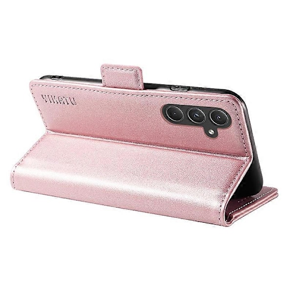 YIKATU YK-003 Plånboksfodral i Läder med Magnetlås för Samsung Galaxy A55 5G Multicolor Rose Gold
