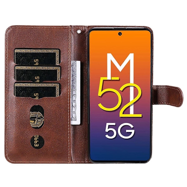 Foldbart PU Læder Telefonetui med Lynlåslomme Design Wallet Case med Justerbart Stativ til Samsung