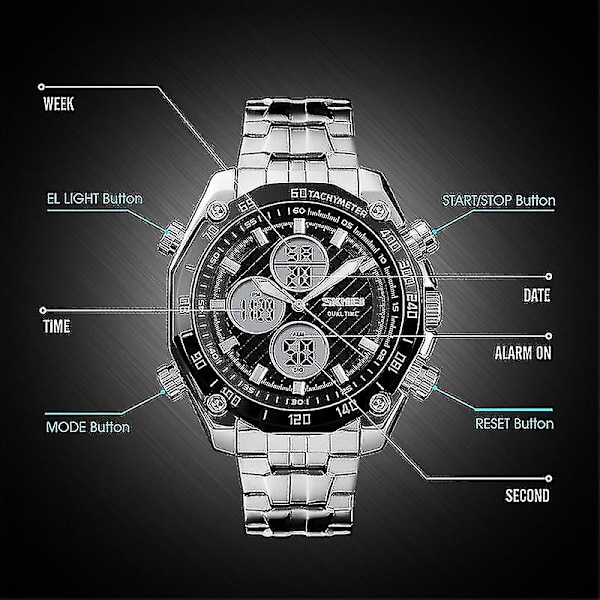 Skmei 1302 Mode Män Fritid Watch Blue