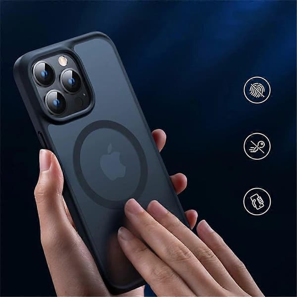 BEVAS Deksel til iPhone 16 Pro Max, kompatibelt med MagSafe, militærgrad beskyttelse, PC+Telefondeksel