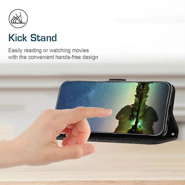 Trekantpræget Wallet Telefon Cover til OnePlus 11 5G, Stand PU Læder Anti-drop Cover Multicolor Style A