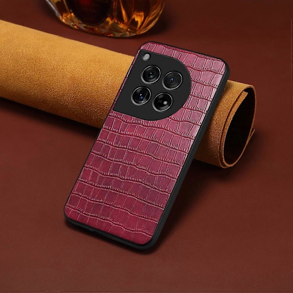 Naarmuuntumaton suojakotelo OnePlus Ace 3 5G/12R 5G -puhelimelle, krokotiilinnahkajäljitelmä, nahka+TPU+PC-puhelinkuori Multicolor Style E
