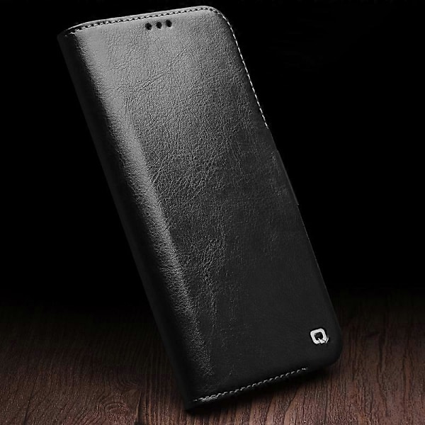 QIALINO Fodral för iPhone 12 Pro Max Anti-fall Äkta Läder Plånboksfodral Multicolor Style A