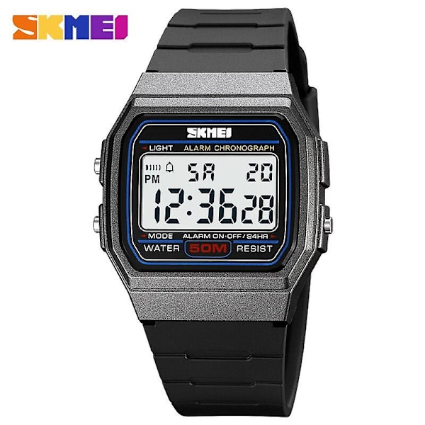 Skmei Klockor Herr Alarm Chronograph Led Herr Skmei Top Brand Lyx Sport Klockor För Herr Armbandsur Relogio Masculino titanium