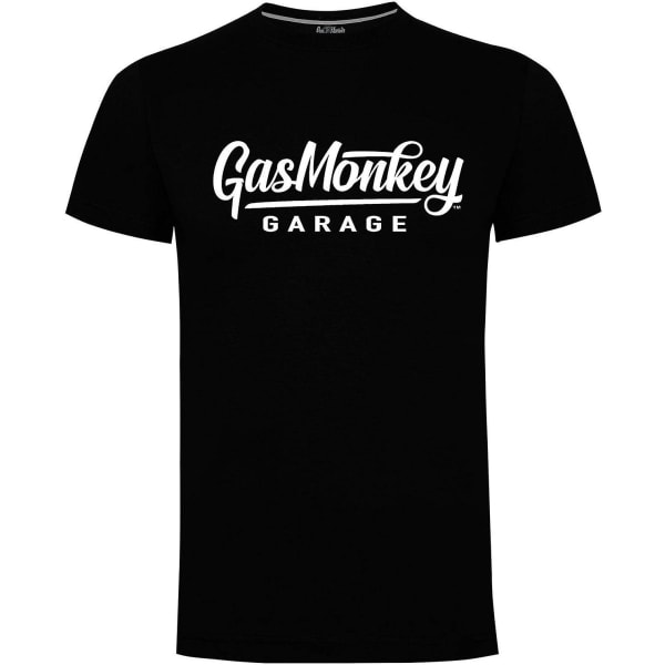 Gas Monkey Garage T-paita, iso Script-logo Black XXL
