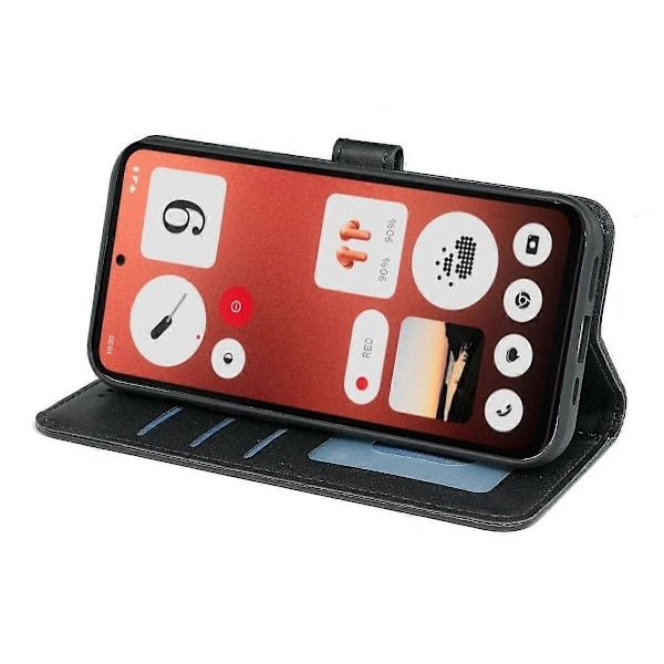 För Nothing CMF Phone 1 Plånboksfodral Mönsterpräglat Läder Flipfodral - Grön Multicolor Black
