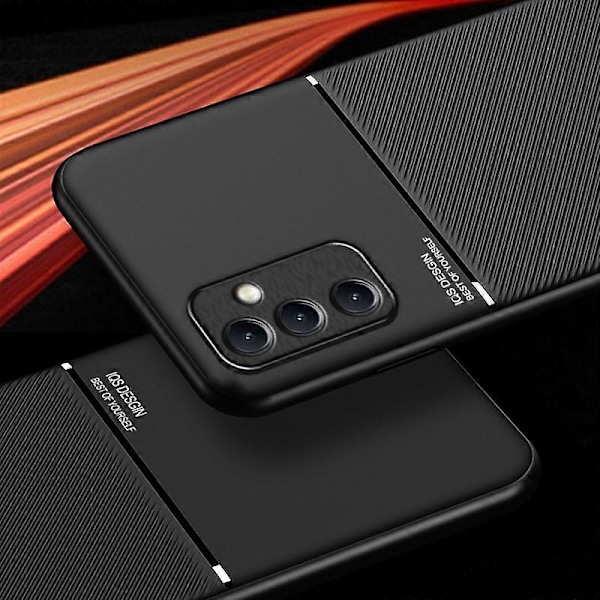 För Samsung Galaxy M14 5G Mobilskal Linjer Präglat Läder+TPU Skydd Stödjer Magnetisk Bilhållare Multicolor Style A