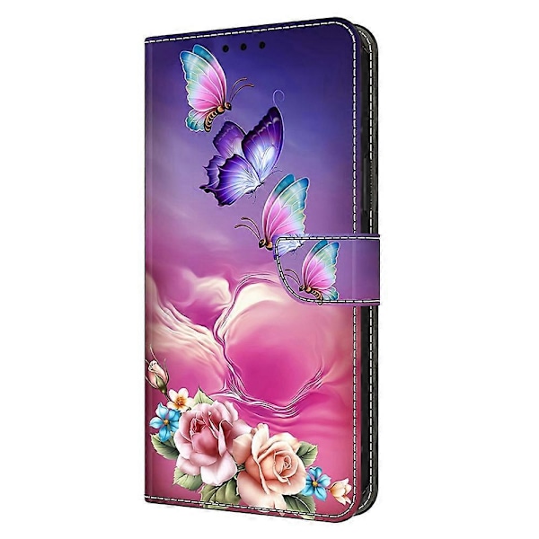 TPU+PU Läder Flip Fodral För Xiaomi Redmi 14C 4G/14R 5G/Poco C75 4G Mönstertryckt Multicolor Style M