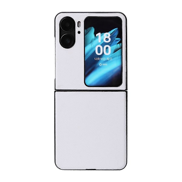 Til Oppo Find N2 Flip 5G Anti-ridse Telefon Bagcover PU Læder+PC Skridsikkert Telefonetui Multicolor Style D