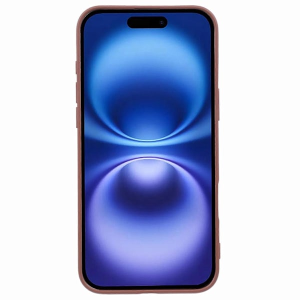 X-LEVEL Skal för iPhone 16 Plus, Mjukt TPU-skal med Flytande Silikontextur - Titanium Gold