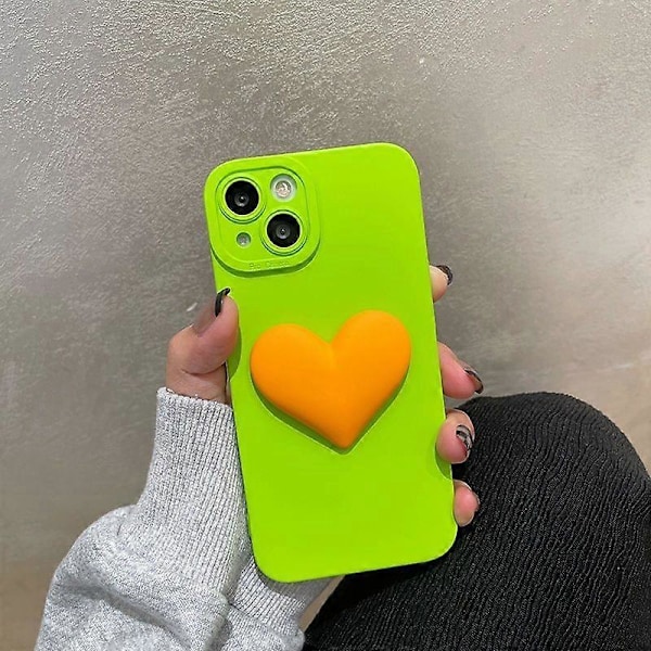 Love Heart TPU-mobilskal för iPhone 11 Multicolor Style D