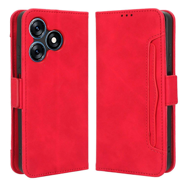 Flip Läderfodral för TECNO Spark 10 4G med Ställ, Flera Kortfack och Plånboksfodral Multicolor Style C