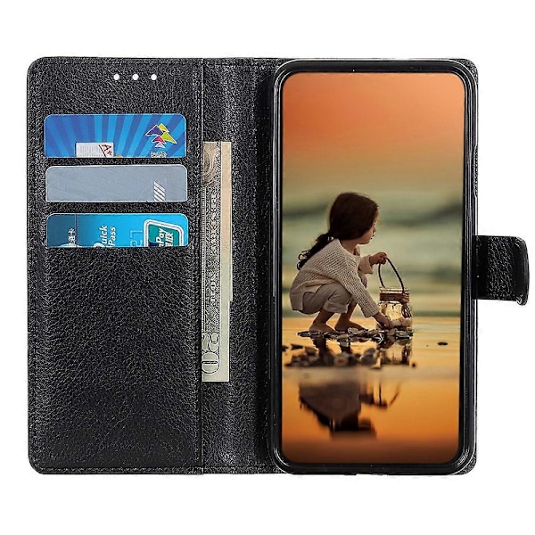 Klassisk PU Läder Plånboksfodral med Ställ för Samsung Galaxy Xcover 5 Multicolor Style A