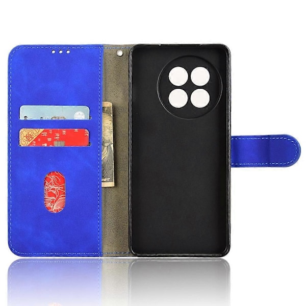 Læder Etui til OnePlus 13R 5G/Ace 5 Pro 5G Hudfølelse Anti Drop Wallet Flip Telefon Cover Multicolor Blue