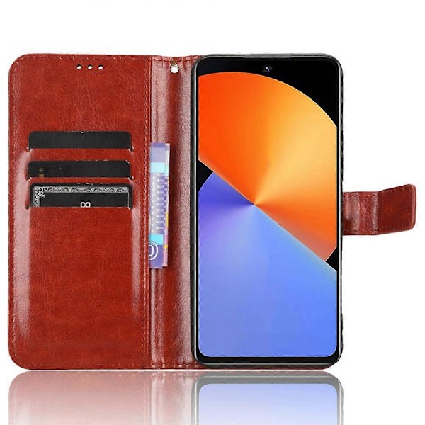 För Infinix Note 30i 4G Anti-Dust Mobilskal Plånbok Ställ PU Läder Flip Fodral Multicolor Style C