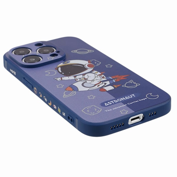 Tpu phone case för Iphone 14 Pro, mönsterutskrift anti-scratch cover Style A