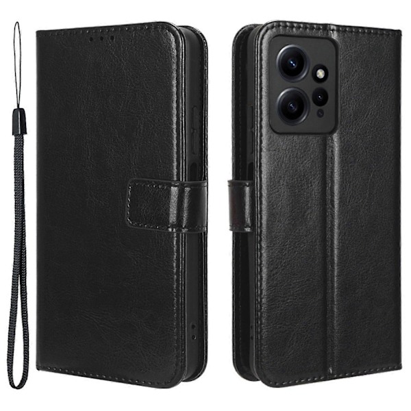 Til Xiaomi Redmi Note 12 4G Wallet Stand PU Læder Etui Mobiltelefon Cover Multicolor Style A