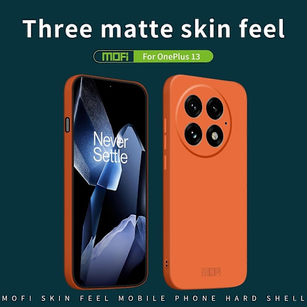 OnePlus 13 MOFI JK Qin -sarjan Skin-Touch Mattapintainen Puhelinkotelo Akryyli+TPU Iskunkestävä Suojus Multicolor Gray