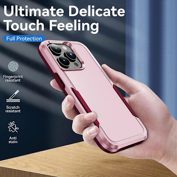 Mobilskal för iPhone 14 Pro Max 6.7 tum, Reptåligt PC+TPU Telefonskal Baksidesskydd