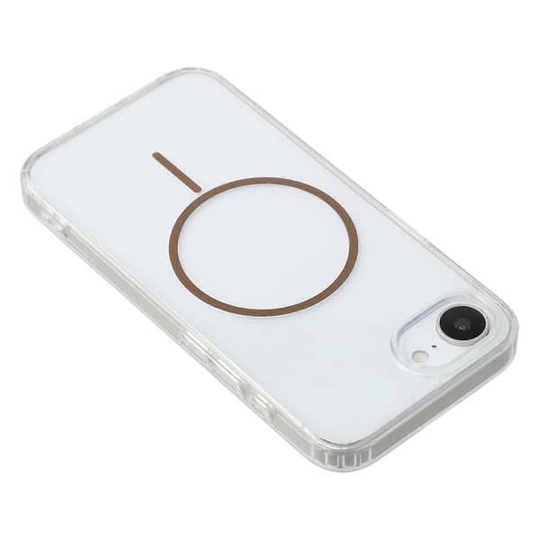 Magnetisk deksel til iPhone 16e, akryl TPU, klart bakdeksel Multicolor Coffee