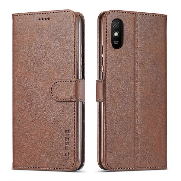 LC.IMEEKE Lommebok Stativ Lær Shell Telefon Deksel Etui for Samsung Galaxy A02/M02 (EU Versjon) Multicolor Style E