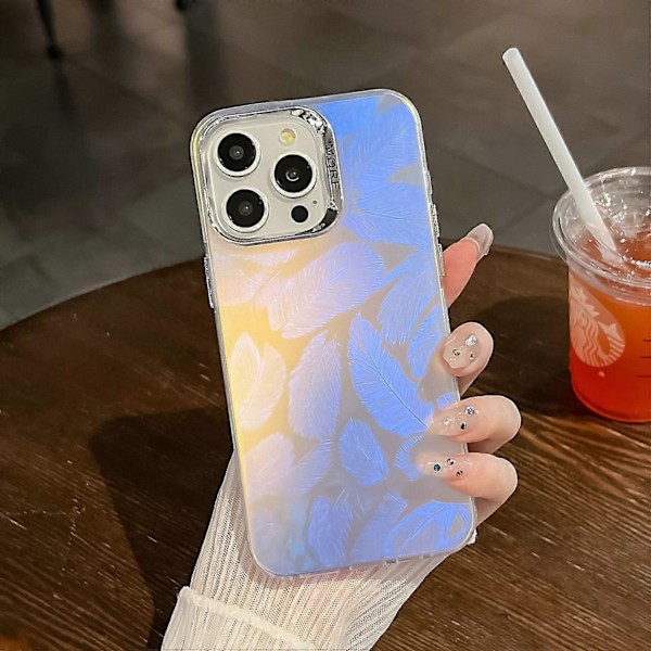 iPhone 16 Pro -kuori Silikoni+PC IMD Lasertekstuuri Mattapintainen Puhelinkuori - AK6 Multicolor AK1