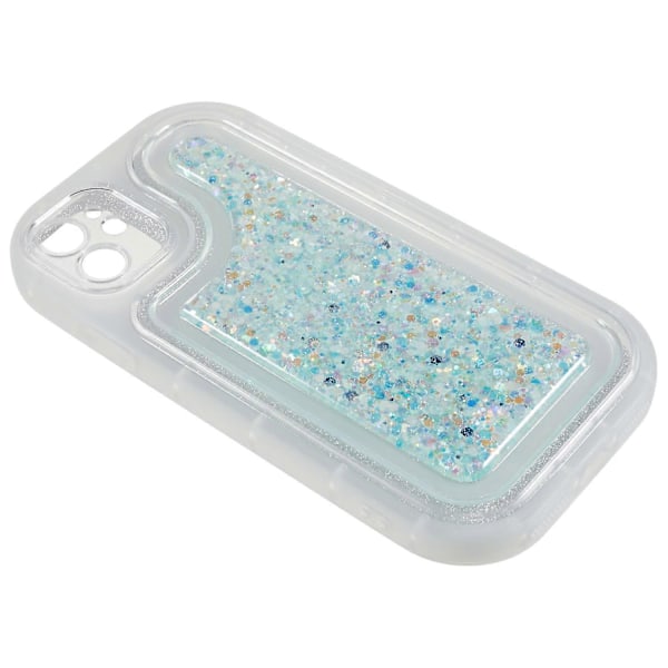 Glitter Sparkle Epoxy TPU-telefonfodral skyddande skal för iPhone 11 6,1 tum Multicolor Style E