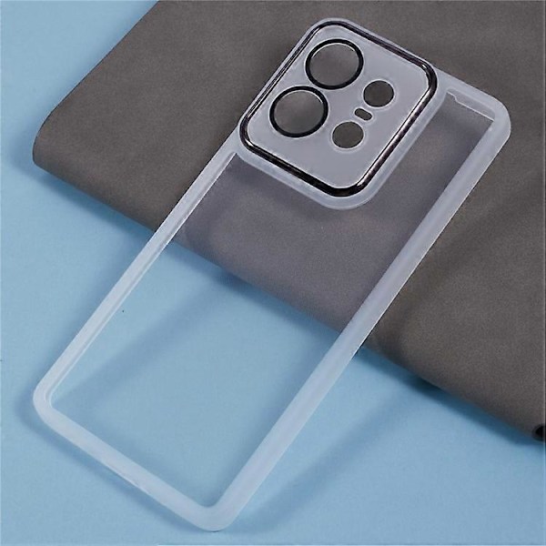 WANLONFENG DKSM-serien til Motorola Edge 50 Pro 5G TPU-etui elektropletteret ramme med hærdet glas Multicolor Style E
