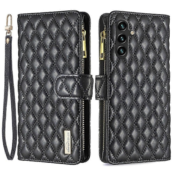 Plånboksfodral i Läder för Samsung Galaxy A15 4G Multicolor Style A