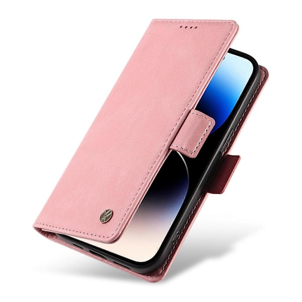 YIKATU YK-005 för iPhone 14 Pro Folio Flip Fodral PU Läder Hud-känsla Ställ Plånbok Mobilskal Multicolor Style G