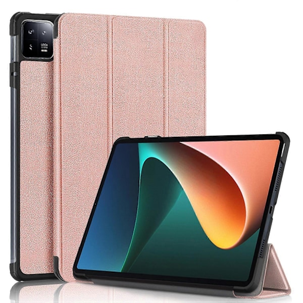 Til Xiaomi Pad 6 Tri-fold Stand Tablet Cover Magnetisk Smart PU Læder Folio Cover Multicolor Style D