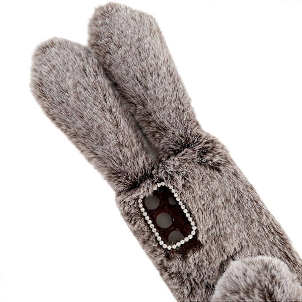 For Samsung Galaxy S24+ Deksel 3D Kaninører Fuzzy Vinter Varmt Telefondeksel
