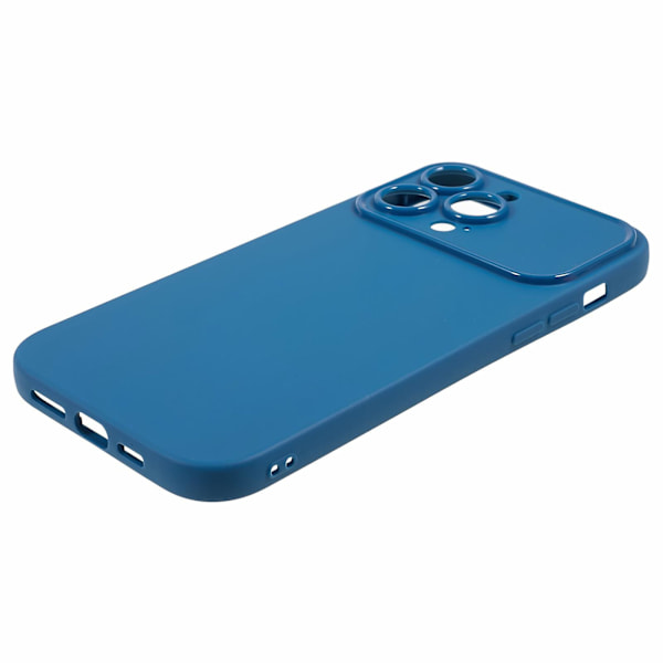 For iPhone 13 Pro Telefondeksel Støvtett Telefonskall Matt Myk TPU (Presis Utsparing for Bakre Linse) Sapphire