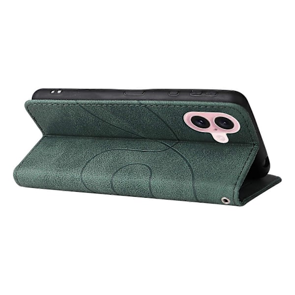 KT Leather Series-1 iPhone 16 -kotelo, värillinen lompakko PU-nahkainen puhelinkotelo Multicolor Style C