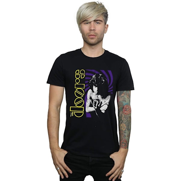 The Doors Retro Point T-shirt för män Vuxen S-3xl Txu166 Black M