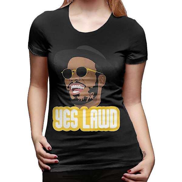 Anderson Paak T-shirt til Kvinder Kortærmet Rund Hals T-shirts Toppe Voksen, S-3xl Black XXL