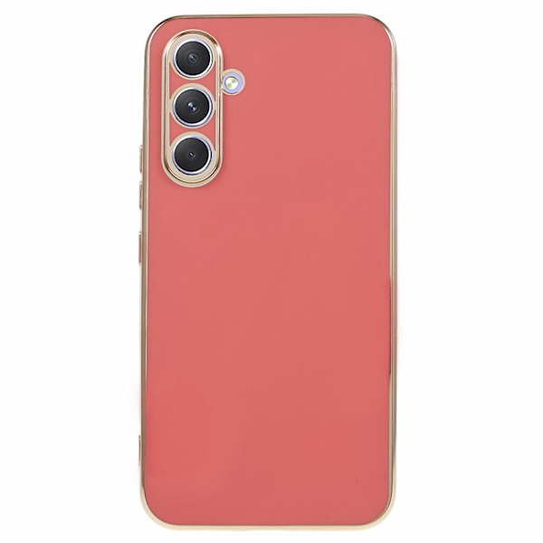 Mjukt Tpu- case för Samsung Galaxy S23 Fe, glänsande 6d galvaniseringstelefon skyddande cover Red