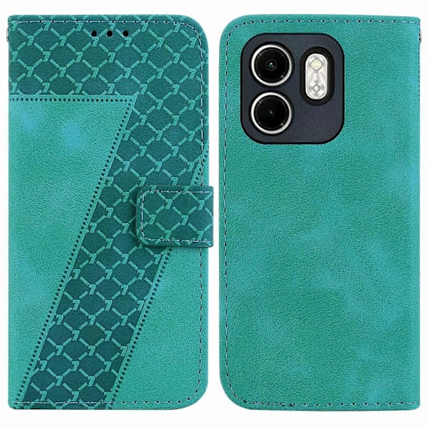 Til Infinix Hot 50i 4G/Smart 9 4G Stand Case 7-Formet Mønster Præget Læder Telefon Cover Multicolor Style A